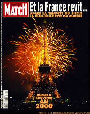 Feu d'artifice Paris-Match An 2000